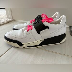 Versace Men's White and Black Trainers Size eu 45